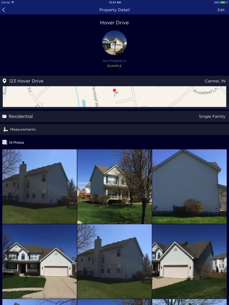 Capturas de tela do GAF e360 - Measurements in 3D iPad 