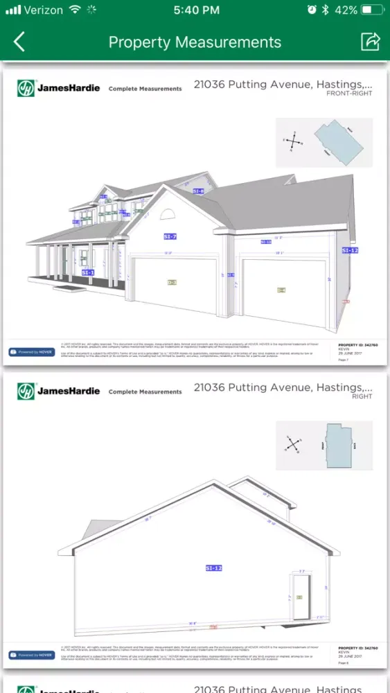 James Hardie Contractor’s Eye™ سکرین شاٹس