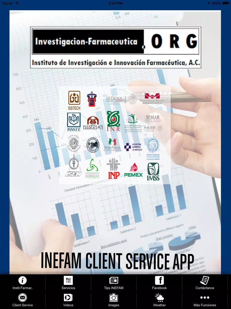 INEFAM iPad  Screenshots