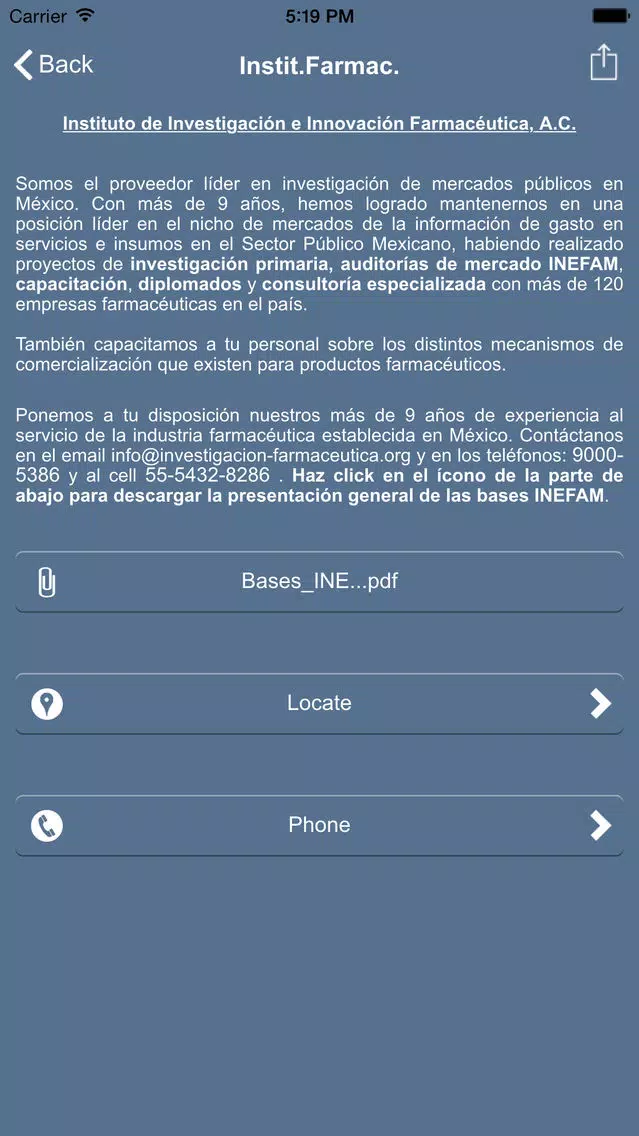 INEFAM Screenshots