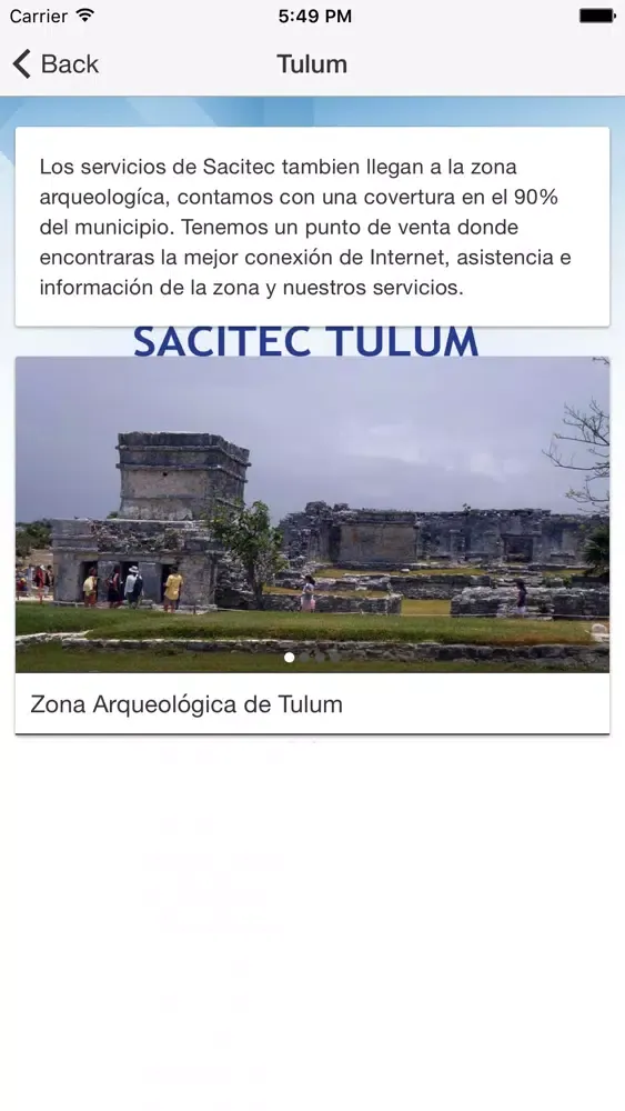 Zrzuty ekranu Internet Tulum
