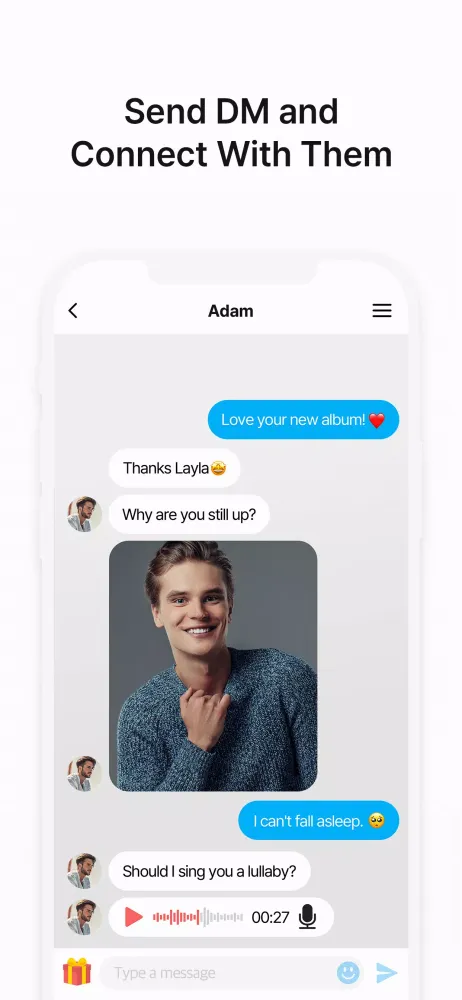 Tangkapan layar Likey - Interact with creators
