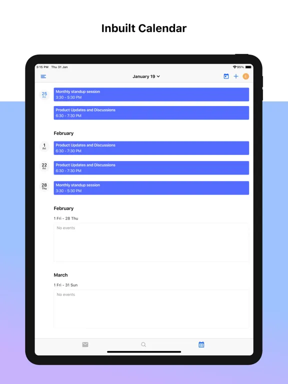ภาพหน้าจอของ Neo Mail iPad 