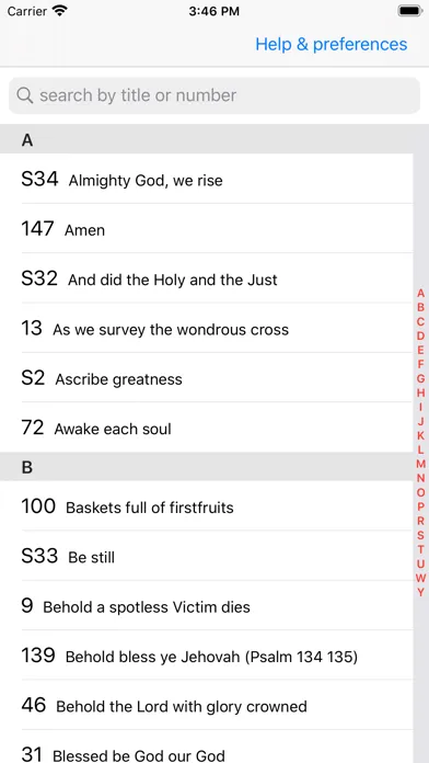 Screenshot di Psalms Hymns & Spiritual Songs