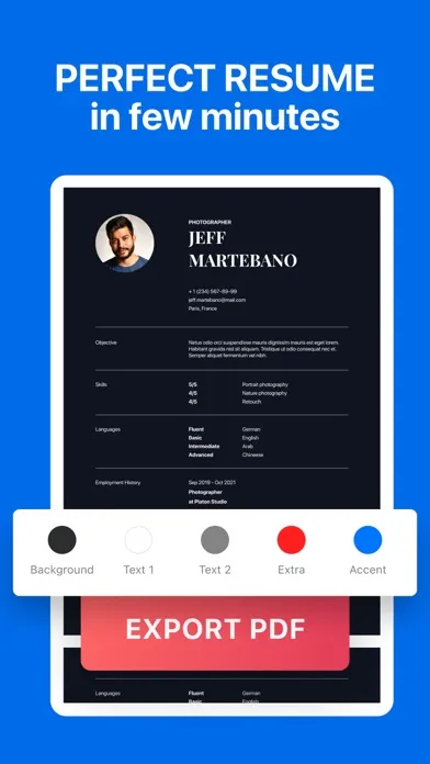 Resume Builder: Job CV Creator Ekran Görüntüleri