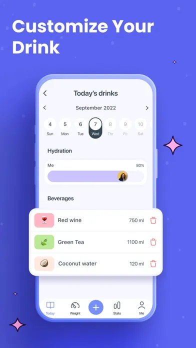 ภาพหน้าจอของ Water Tracker: Intake Reminder