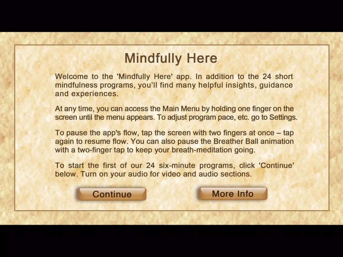 Mindfully Here iPad 應用截圖