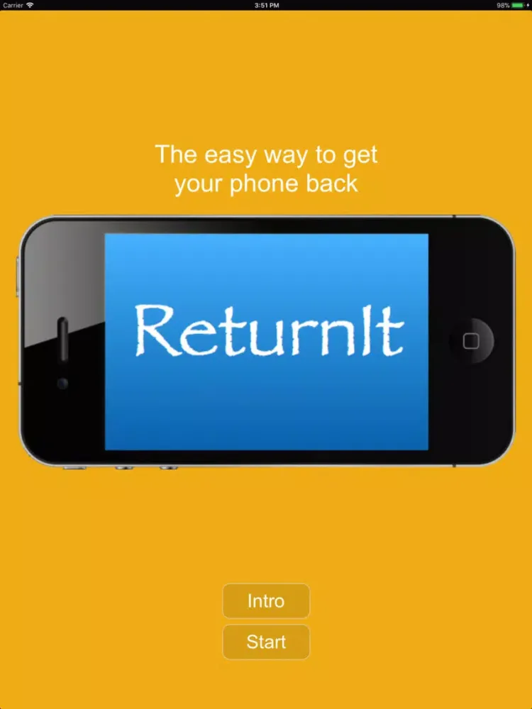 Tangkapan skrin ReturnIt iPad 