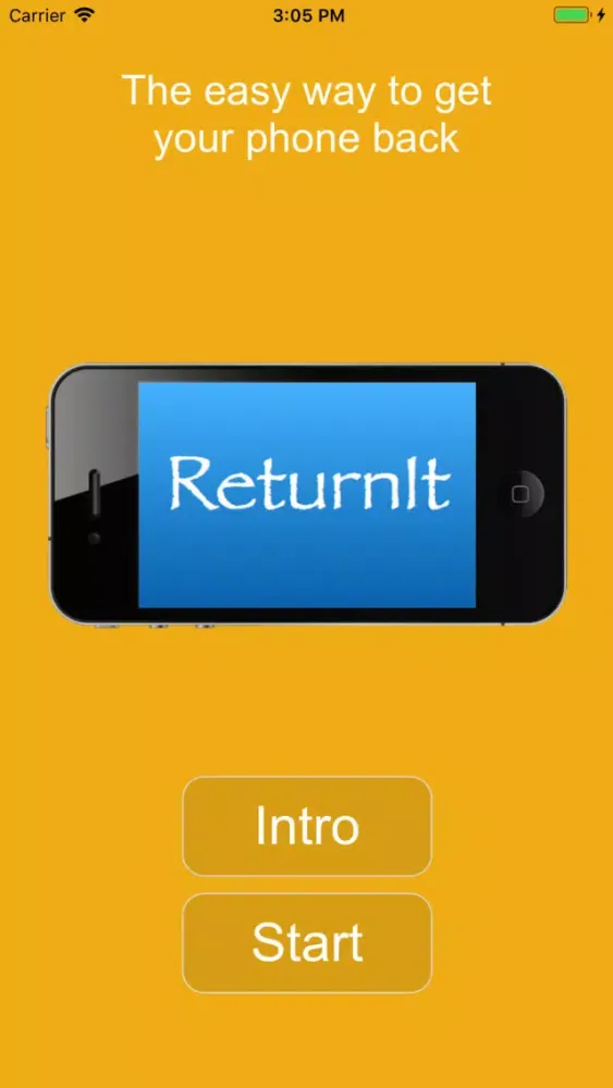 Tangkapan skrin ReturnIt