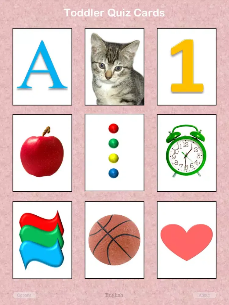 صور Toddler Quiz Cards FREE iPad 