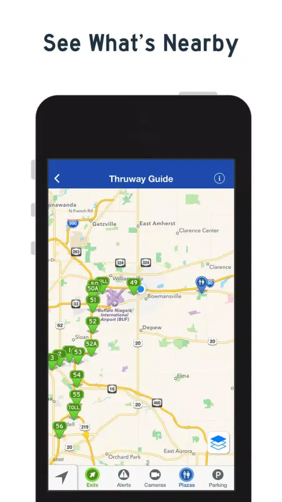 NY Thruway Guide Screenshots