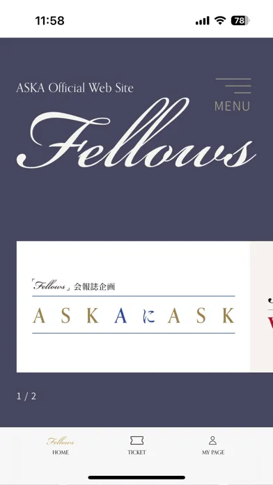 ASKA「Fellows」公式アプリ應用截圖