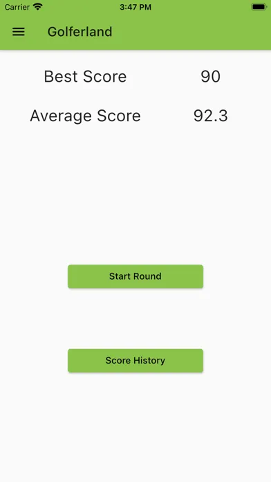 Golferland - GPS, Score Card Screenshots