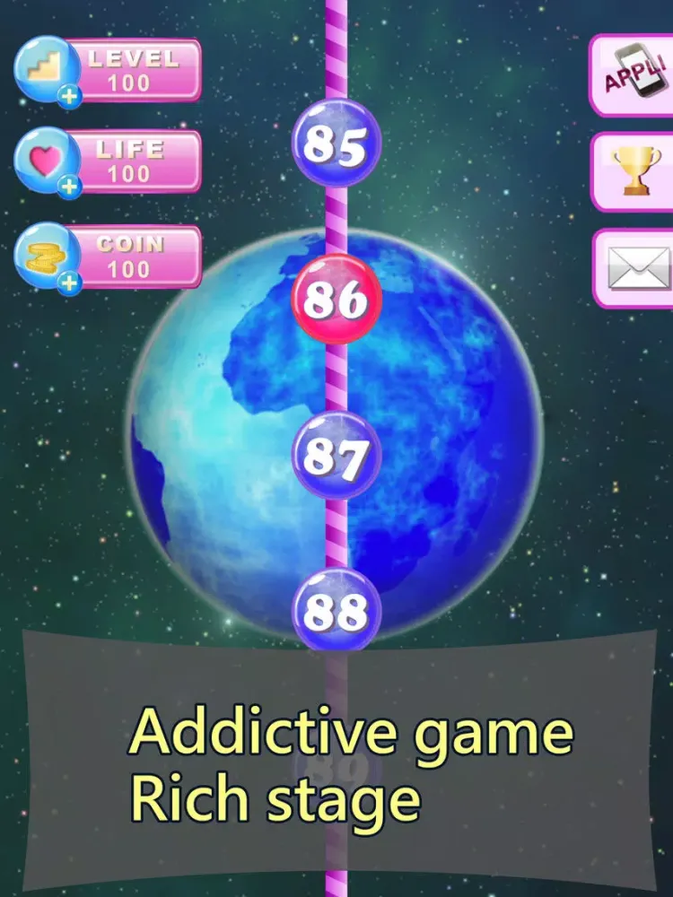 Ảnh chụp màn hình của Space cut monster kittens game iPad 