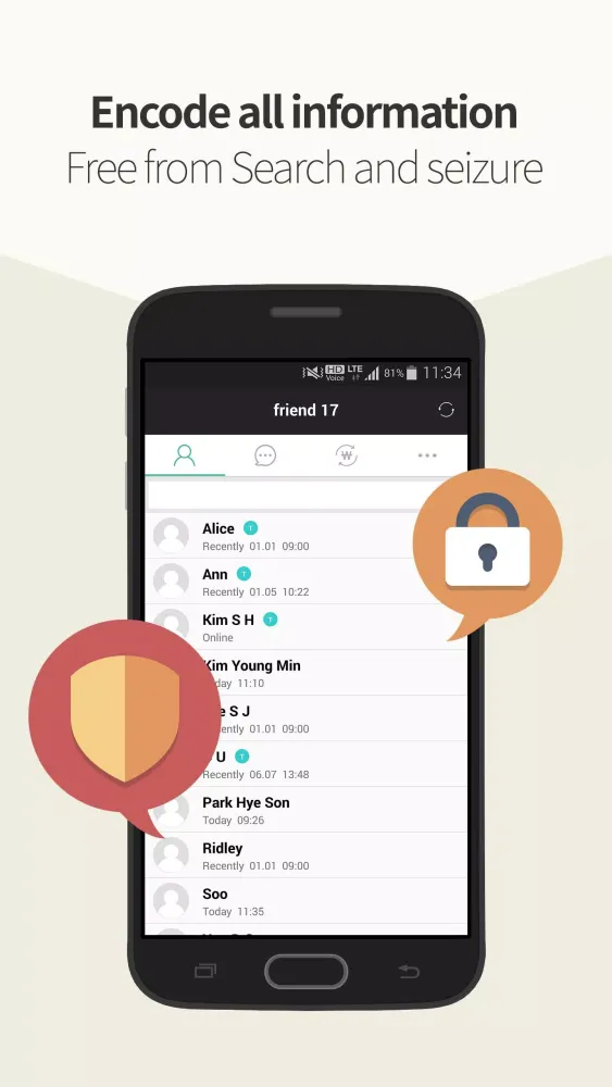 tongtong - Security Messenger 스크린샷
