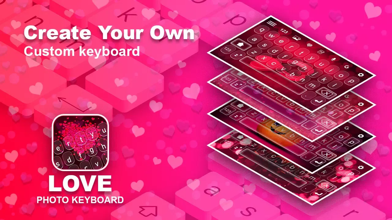 Love Photo Keyboard Theme 2023 スクリーンショット