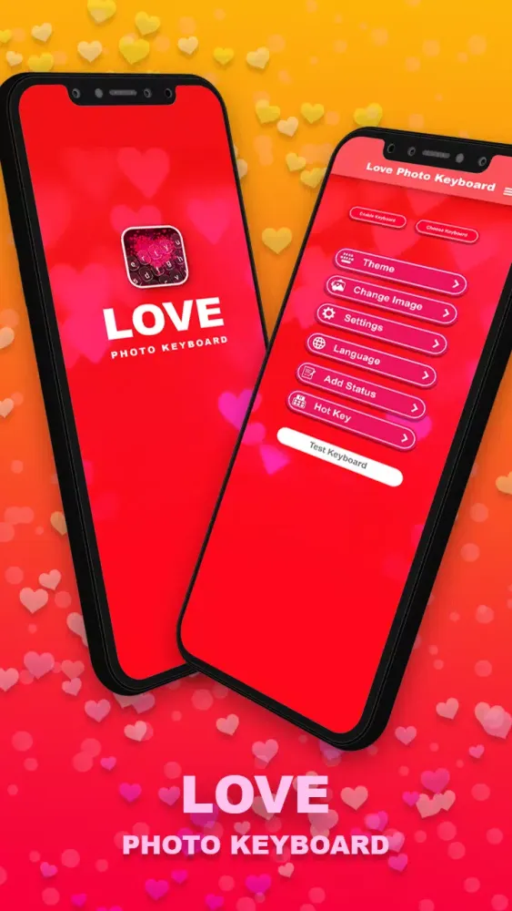 Love Photo Keyboard Theme 2023 スクリーンショット