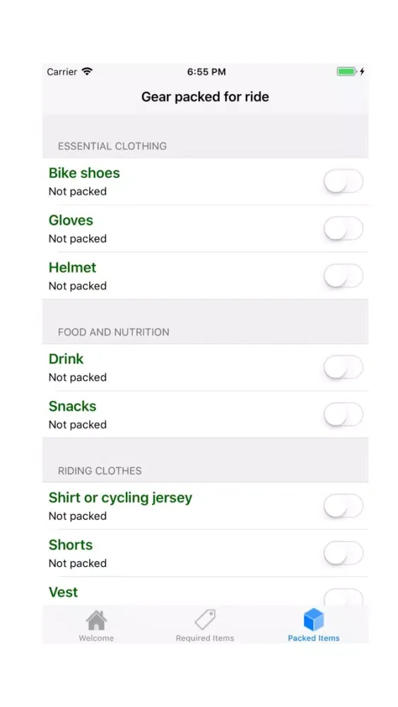 Smart Packer for Bike Ride স্ক্রিনশট