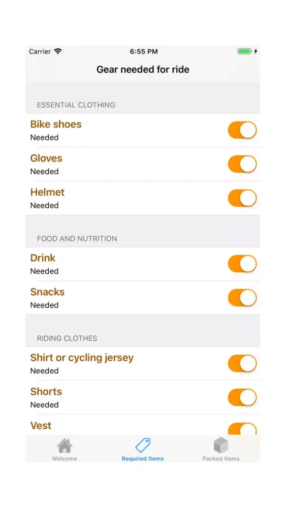 Smart Packer for Bike Ride স্ক্রিনশট