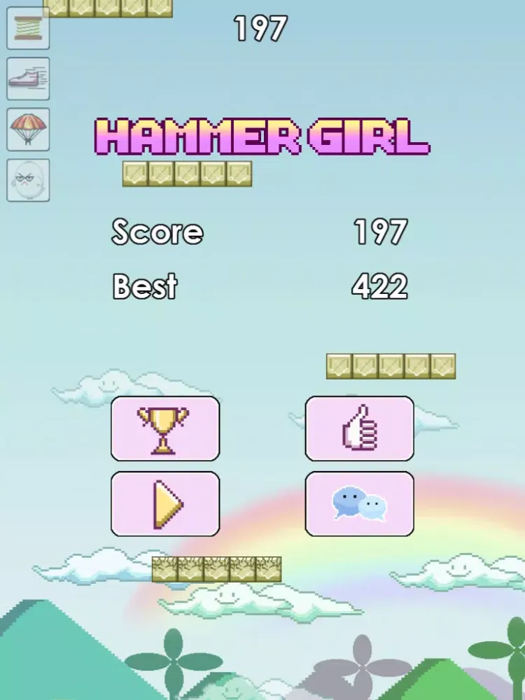 Tangkapan layar Hammer Girl iPad 