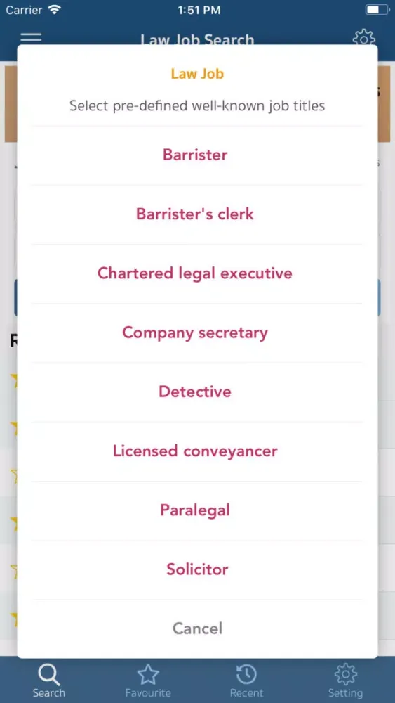 Law Jobs Search (CareerFocus) Screenshots