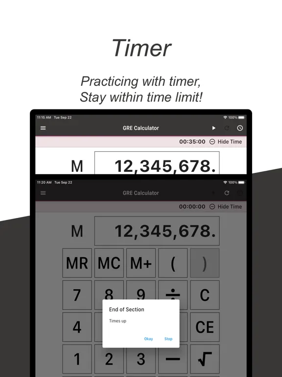 Скриншоты GRE Math Calculator 2025 iPad 