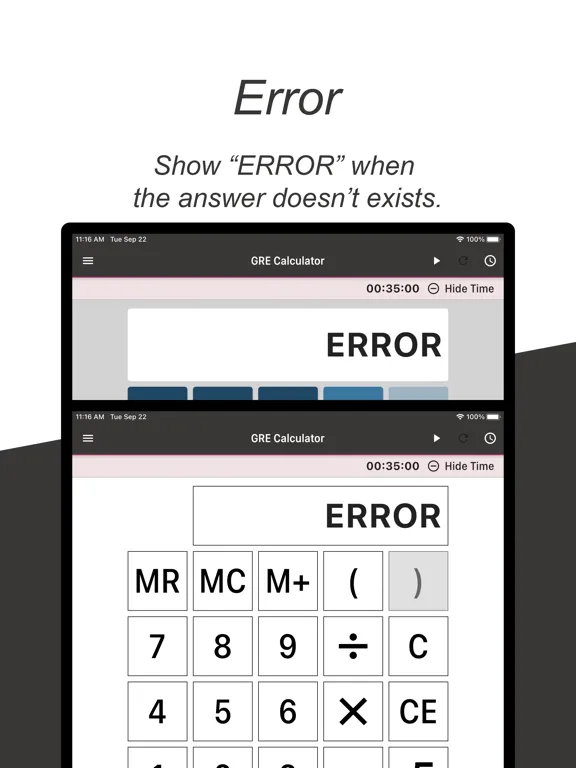 Скриншоты GRE Math Calculator 2025 iPad 