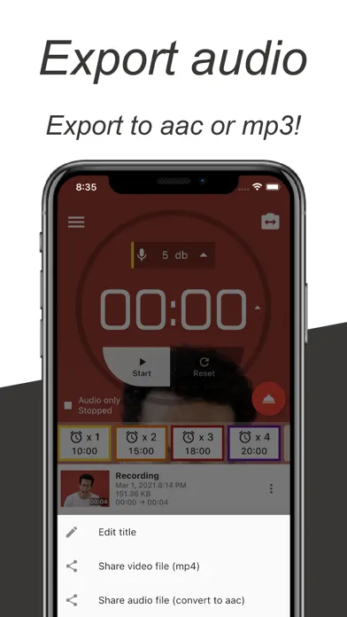 ภาพหน้าจอของ Nice Speech - Recording Timer