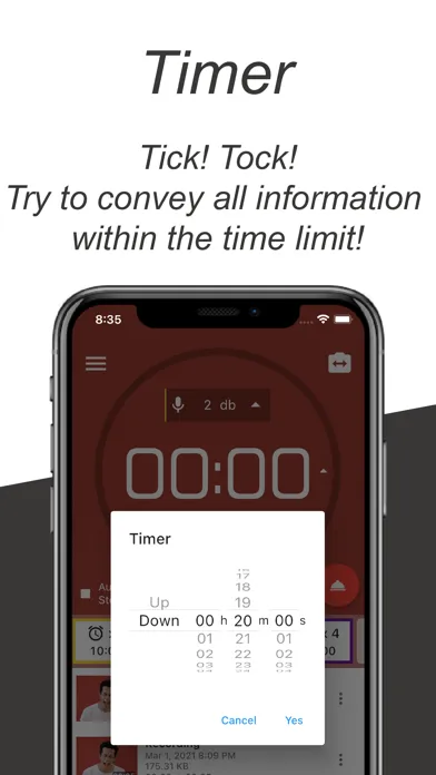 ภาพหน้าจอของ Nice Speech - Recording Timer