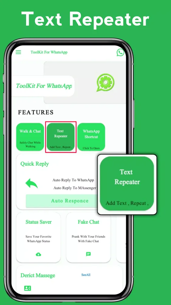 Capturas de tela do ToolKit For Whatsapp - Toolbox