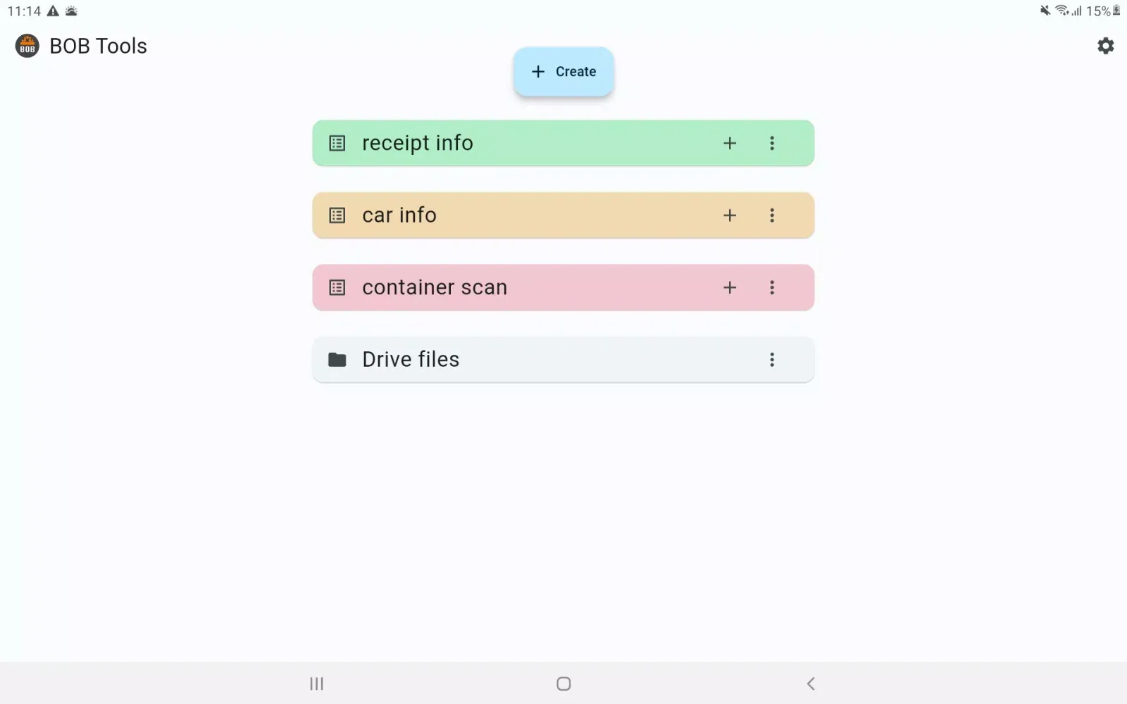 Capturas de tela do Offline Forms