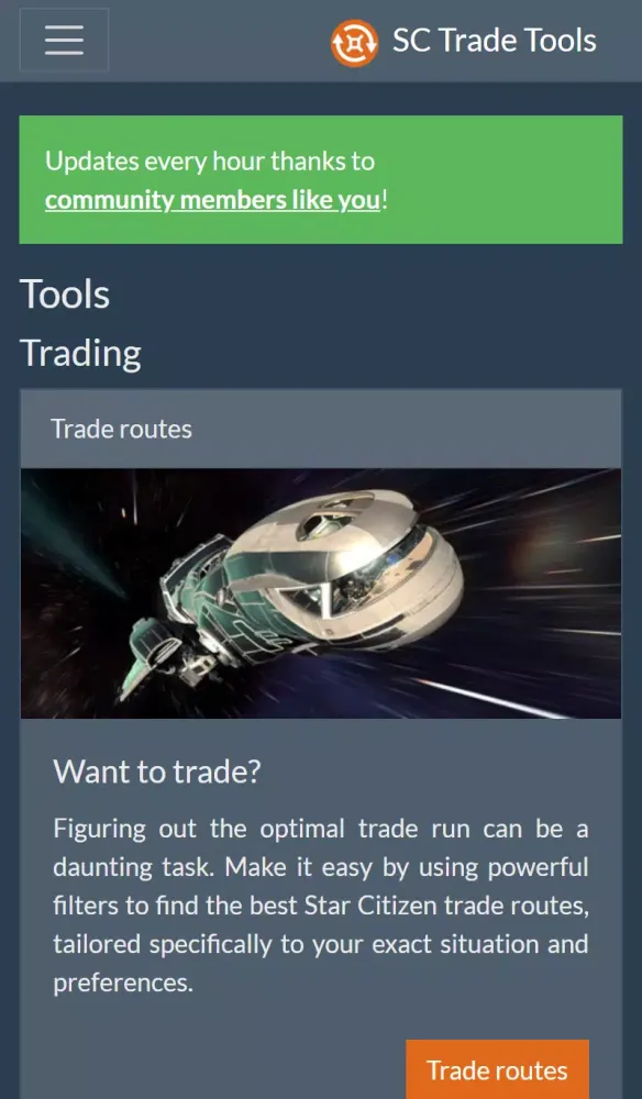 Ảnh chụp màn hình của SC Trade Tools