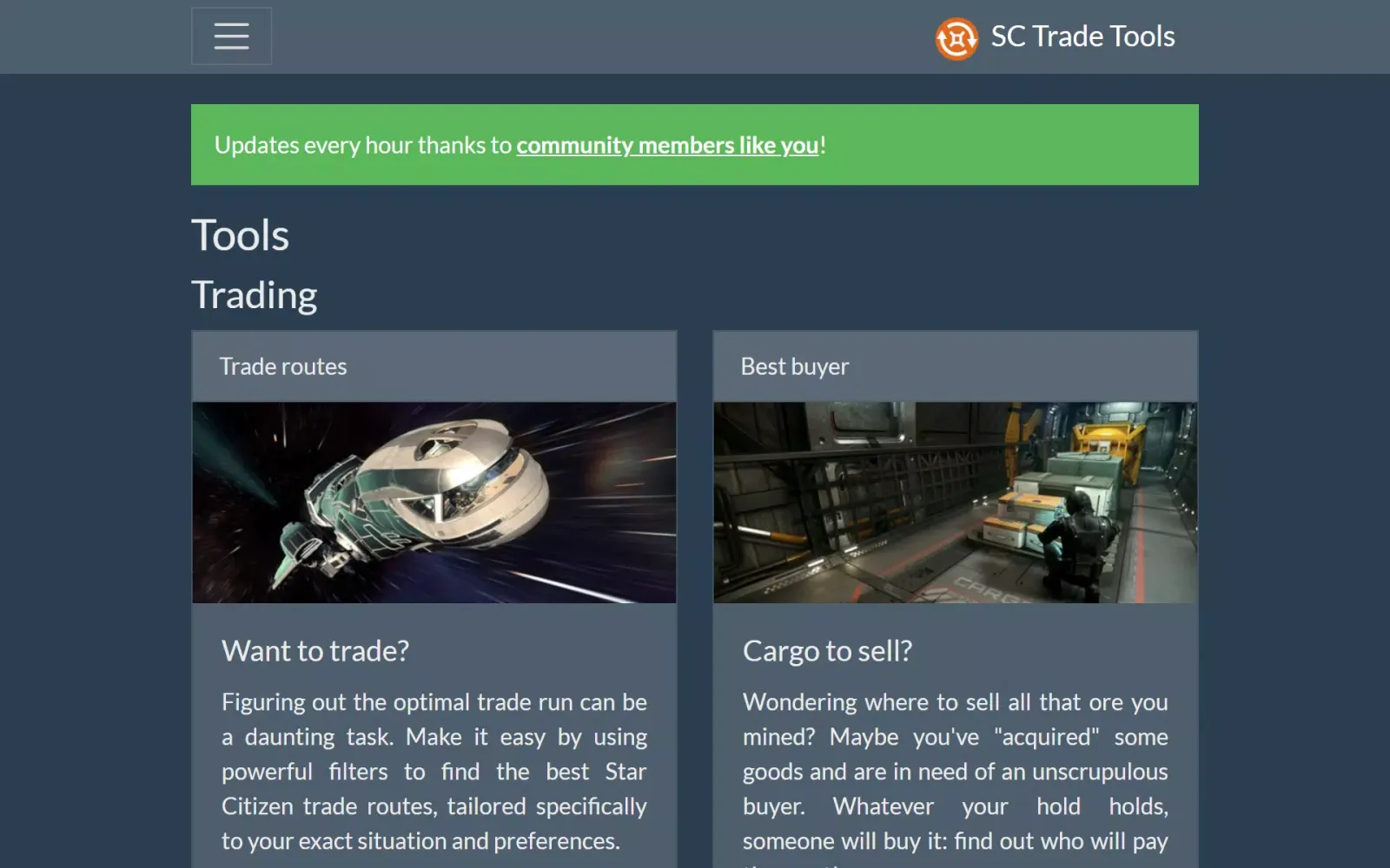 Ảnh chụp màn hình của SC Trade Tools