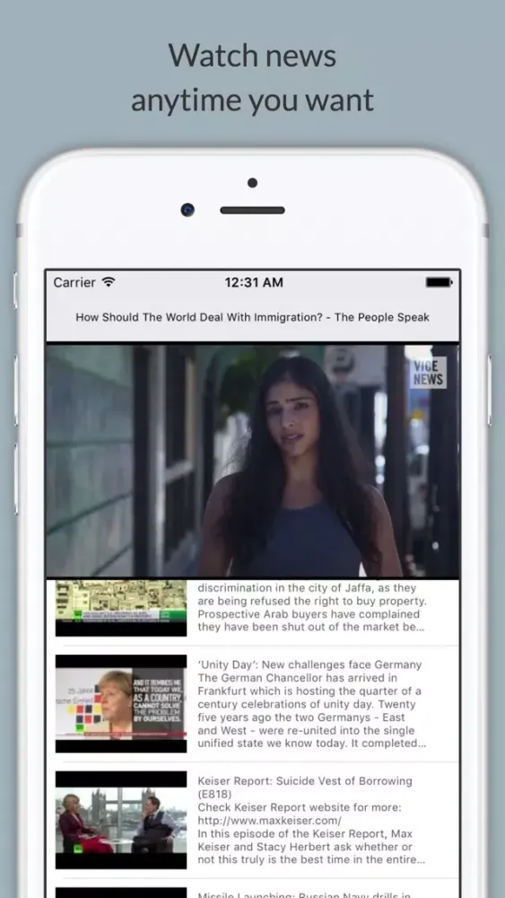 Newsline Screenshots