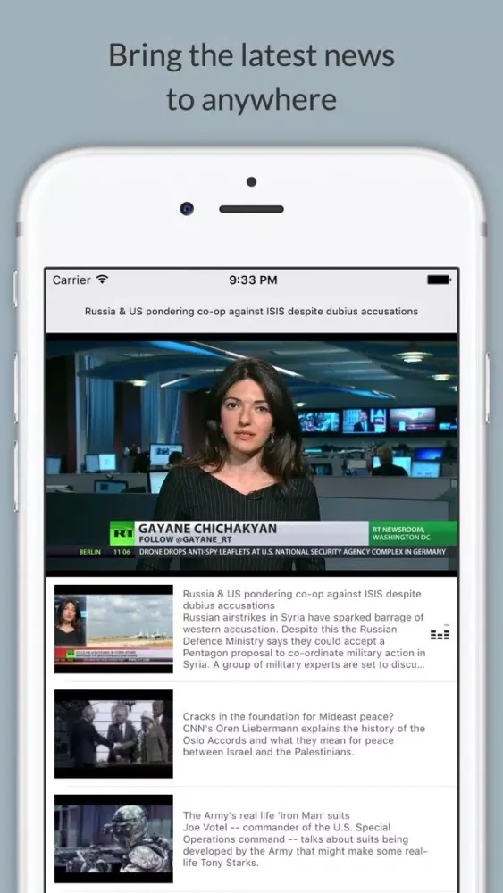Newsline Screenshots