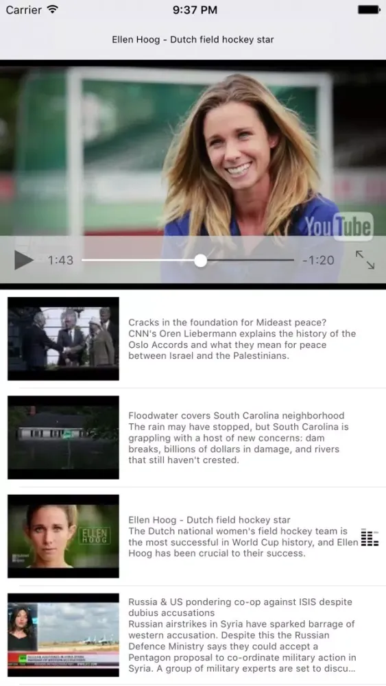 Newsline Screenshots