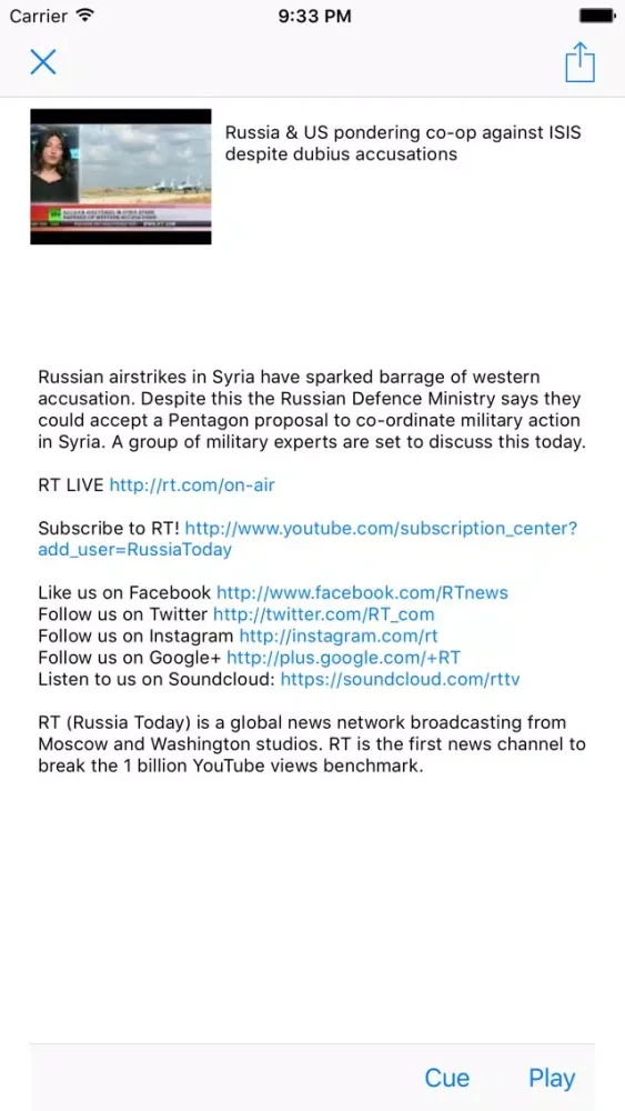 Newsline Screenshots
