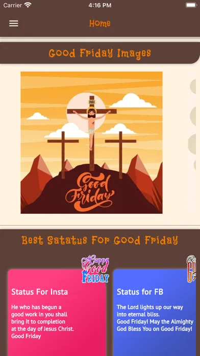 Good Friday Images Wishes Gifs应用截图