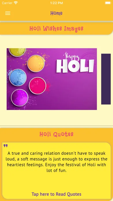 Tangkapan layar Happy Holi Wishes Images GIFs