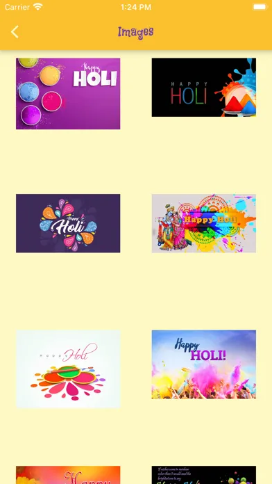 Tangkapan layar Happy Holi Wishes Images GIFs