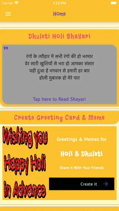 Tangkapan layar Happy Holi Wishes Images GIFs