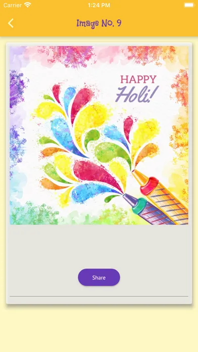 Tangkapan layar Happy Holi Wishes Images GIFs