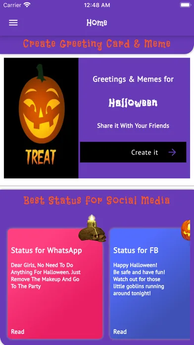 Halloween Wishes Gif Image Sms Ekran Görüntüleri