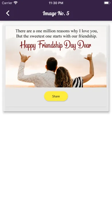Zrzuty ekranu Friendship Gif Status Messages