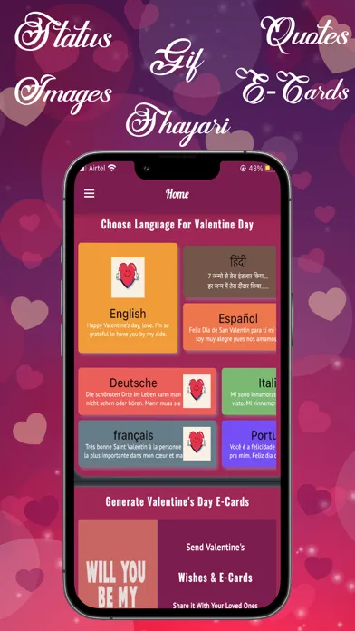 Screenshot di Valentine Day Wishes Image Gif