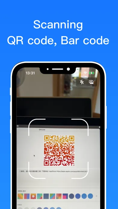 Tangkapan layar QRCode - Scanner & Creator app
