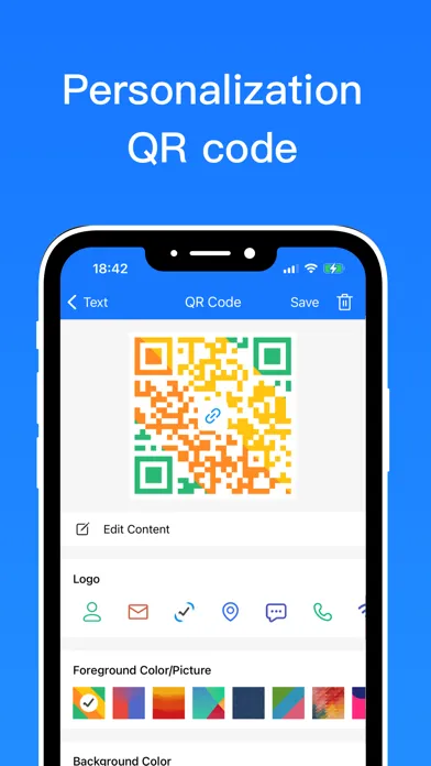 Tangkapan layar QRCode - Scanner & Creator app