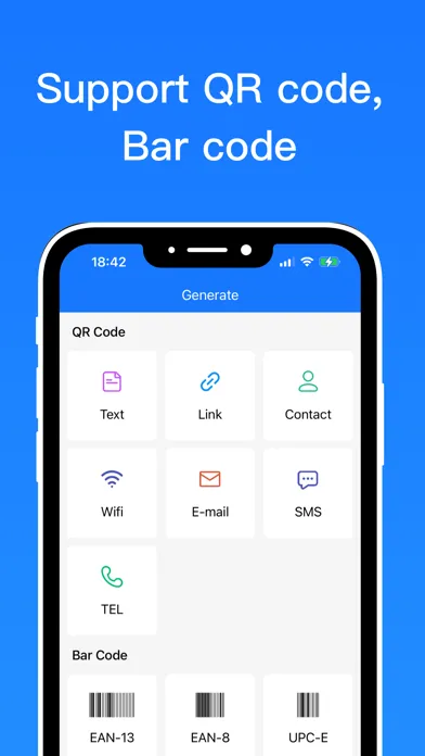 Tangkapan layar QRCode - Scanner & Creator app