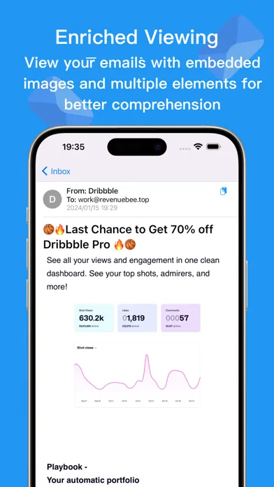 Zrzuty ekranu Mail Hub: Multiple Email Boxes