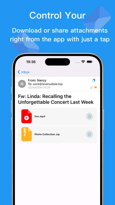 Zrzuty ekranu Mail Hub: Multiple Email Boxes